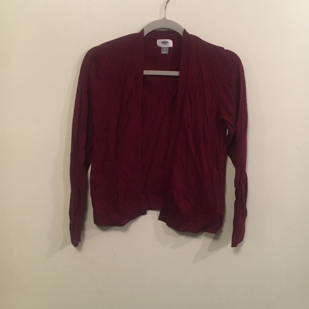 Maroon old navy cardigan